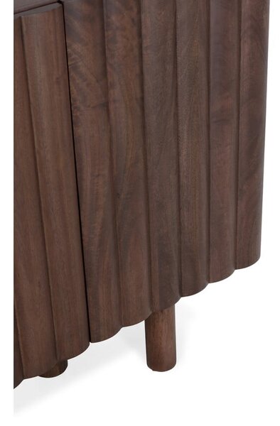 Smeđa komoda od masivnog manga 160x80x40 cm Tamira – MOME