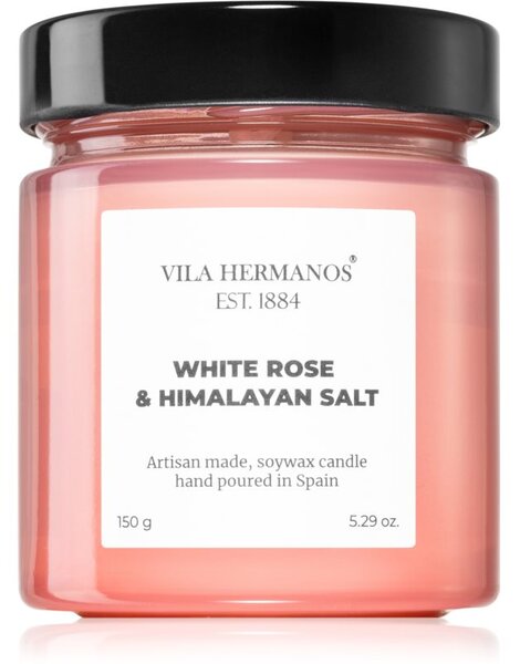 Vila Hermanos Apothecary Rose White Rose & Himalayan Salt mirisna svijeća 150 g