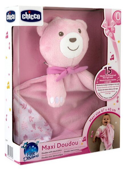 CHICCO Dou Dou maxi tješilica, elektronička, roza