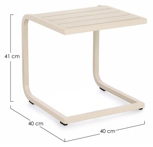 Vrtni stolić aluminijski 40x40 cm Taylor – Bizzotto