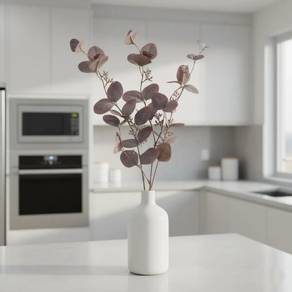 Umjetna grana eukaliptusa 73 cm purple - Crvena