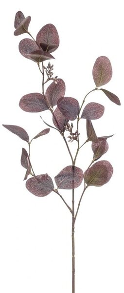 Umjetna grana eukaliptusa 73 cm purple - Crvena