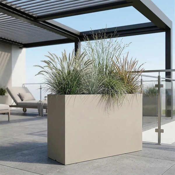 Žardinjera za cvijeće Dolomite2 Soft Stone 80x70x30 cm - 51 - 70 cm - Europlast - Umjetna masa - 71 do 90cm - DA