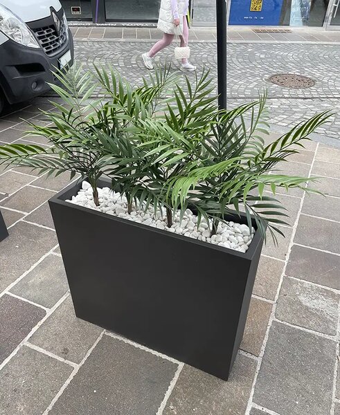 Žardinjera Dolomite 80 x 25 x h70 cm - Antracit - 51 - 70 cm - Umjetna masa