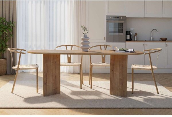 Blagovaonski stol u dekoru hrasta 90x200 cm Sabella – Kalune Design