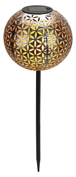 BAUHAUS Dekorativna solarna svjetiljka (0,06 W, D x Š x V: 18,5 x 18,5 x 53 cm, Srebrna, IP44)