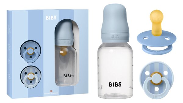 BIBS set bočica Baby Sprinkle poklon set - Baby Blue