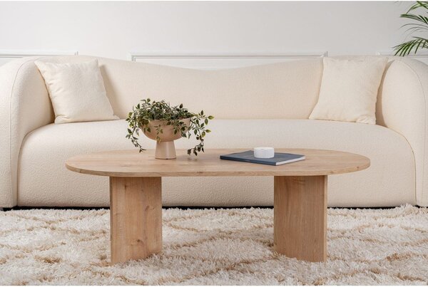 Stolić za kavu u dekoru hrasta u prirodnoj boji 60x119 cm Sable – Kalune Design