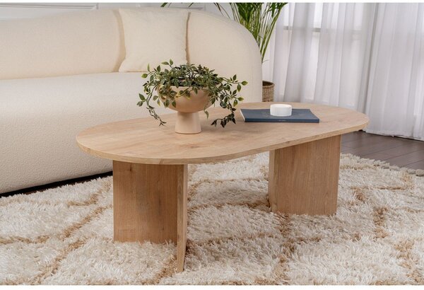 Stolić za kavu u dekoru hrasta u prirodnoj boji 60x119 cm Sable – Kalune Design