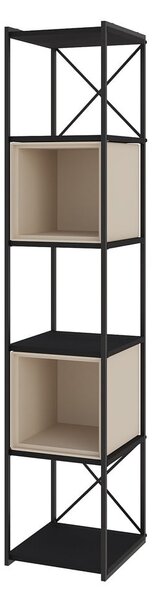 Crna/krem biblioteka 36x179 cm Anya – Marckeric