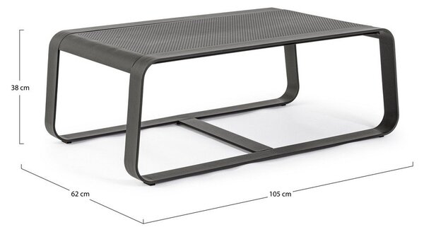 Vrtni stolić za kavu aluminijski 62x105 cm Merrigan – Bizzotto
