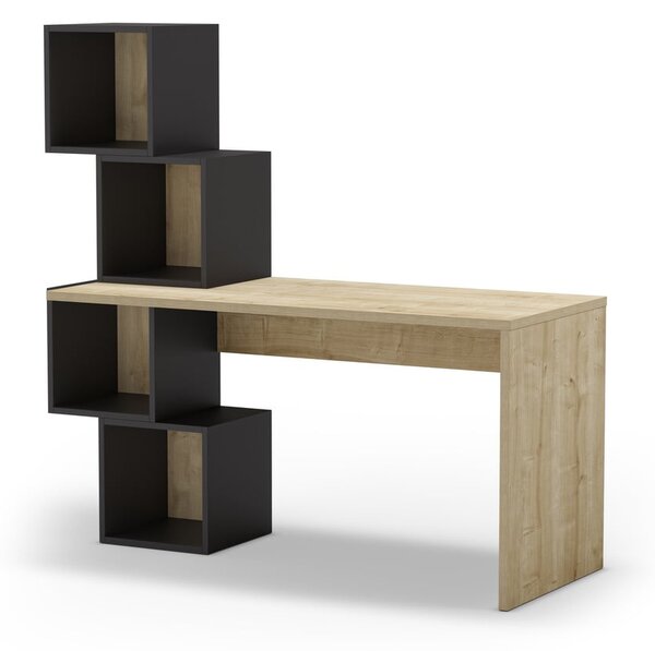Radni stol u dekoru hrasta 60x154 cm Cubik – Marckeric