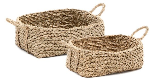 Košare u setu 2 kom od vodenog zumbula 34x24x19 cm Milly – Kave Home
