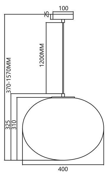 CAMPANIA viseća lampa 1xE27