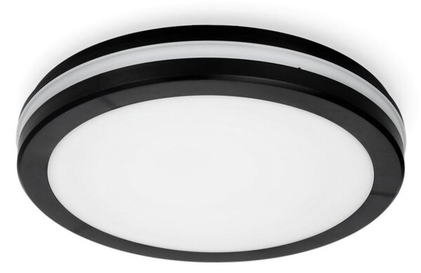 LED Stropna svjetiljka za kupaonicu LED/24W/230V IP65 pr. 30 cm crna