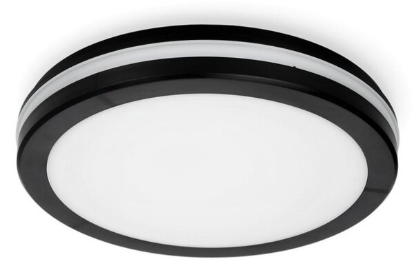 LED Stropna svjetiljka za kupaonicu LED/18W/230V IP65 pr. 30 cm crna