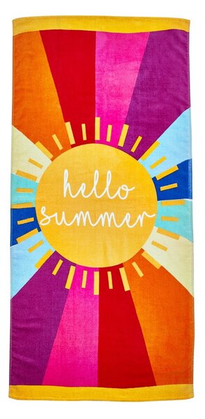Pamučan ručnik za plažu 76x160 cm Hello Summer – Catherine Lansfield