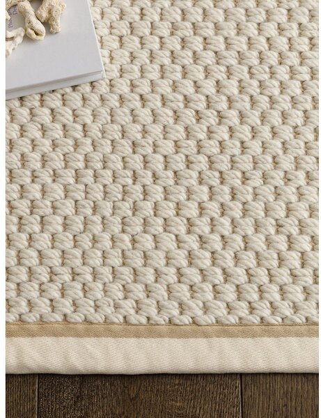 Krem obostrani/ručno rađen tepih od mješavine vune 80x160 cm Korra Double Loop – Asiatic Carpets