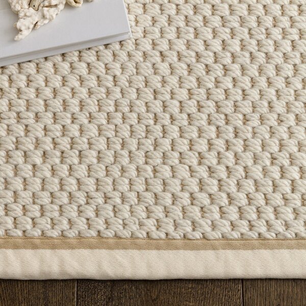 Krem obostrani/ručno rađen tepih od mješavine vune 80x160 cm Korra Double Loop – Asiatic Carpets