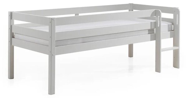 Bijeli dječji podignuti krevet Vipack Pino, 90 x 200 cm