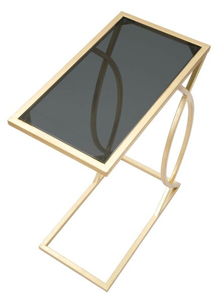 Pomoćni stol sa staklenom pločom stola 25.5x45.5 cm Glam – Mauro Ferretti