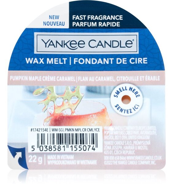 Yankee Candle Pumpkin Maple Crème Caramel vosak za aroma lampu Signature 22 g