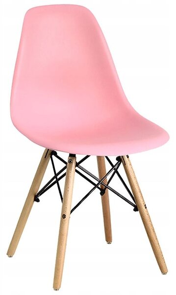 Stolica ružičasta u skandinavskom stilu CLASSIC