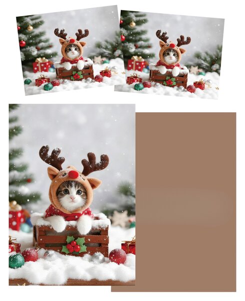 3D posteljina od mikrovlakana RUDOLPH KITTEN šarena Dimenzije posteljine: 2 ks 70 x 90 cm | 140 x 200 cm