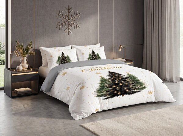 3D posteljina od mikrovlakana MERRY TREES bijela Dimenzije posteljine: 2 ks 70 x 90 cm | 140 x 200 cm
