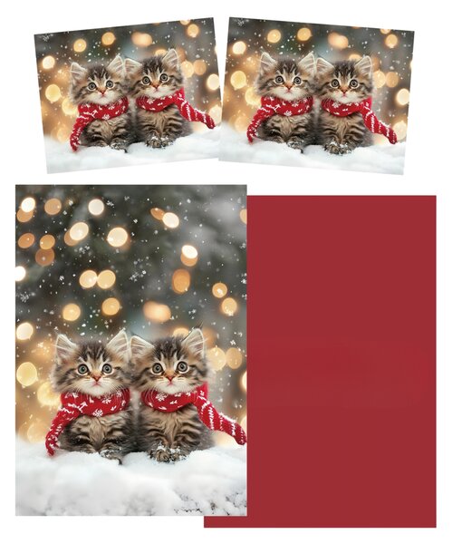 3D posteljina od mikrovlakana SNOWY PAWS šarena Dimenzije posteljine: 2 ks 70 x 90 cm | 140 x 200 cm