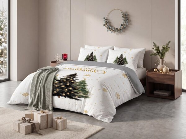 3D posteljina od mikrovlakana MERRY TREES bijela Dimenzije posteljine: 2 ks 70 x 90 cm | 140 x 200 cm