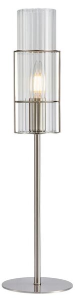 Markslöjd 108557 - Stolna lampa TUBO 1xE14/40W/230V 50 cm sjajni krom/prozirna