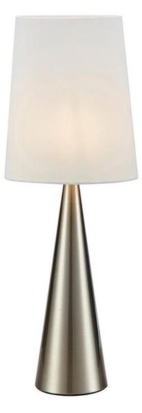Markslöjd 108624 - Stolna lampa CONUS 1xE14/40W/230V bijela/mat krom