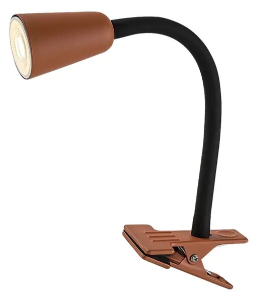 Aldo STOLNA LAMPA GU10 1x MAX 7W IP20 CRNO-MAT NARANČASTA RA74090