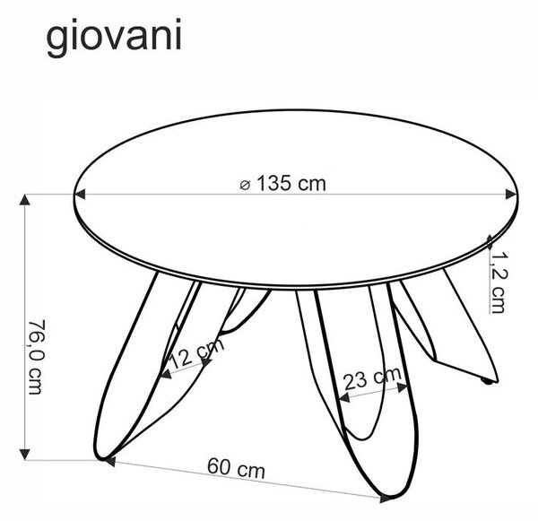 Blagovaonski stol Giacomo (zeleni mramor + crna) (za 4 osobe)
