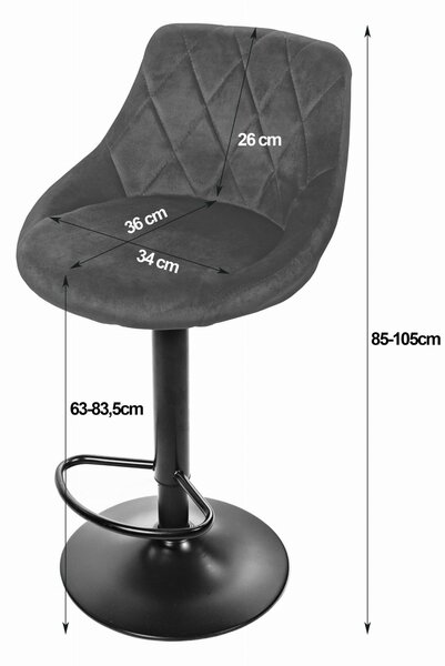 Barska stolica - Kast zelena chrome - 1 komad