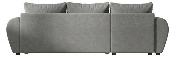 Razvlačna kutna garnitura L SEVIO 246x145 cm, siva + 2 jastuka GRATIS, univerzalna