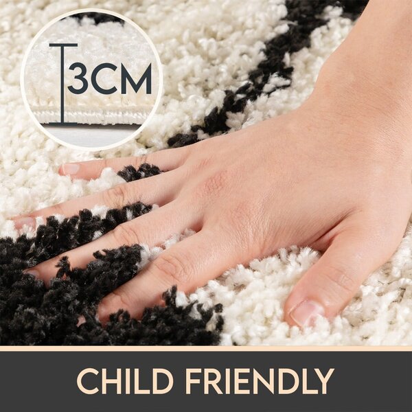Crni/krem dječji tepih ø 100 cm Fun – Ayyildiz Carpets