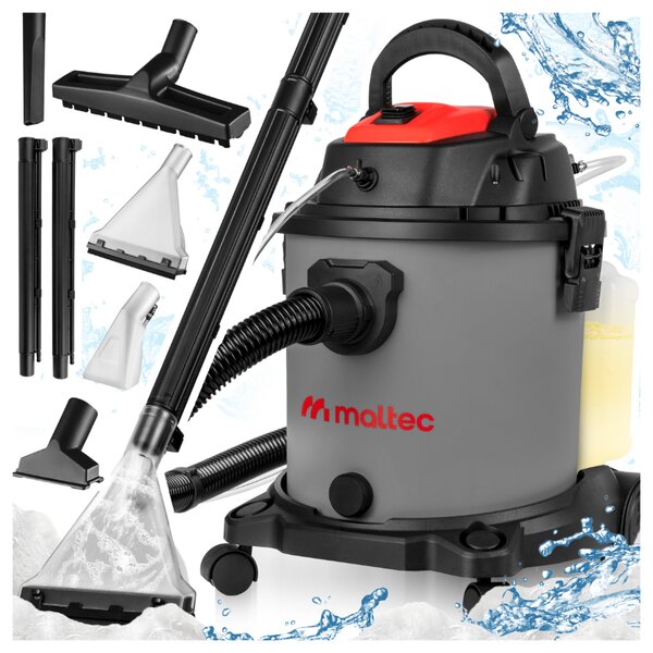 Usisavač za mokro/suho usisavanje, čišćenje tapeciranog namještaja i tepiha MalTec MasterWash 2200W