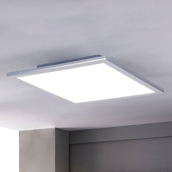 Lindby LED panel Livel, CCT, 62 cm x cm, daljinski upravljač, prigušiva, Metalik, Kuhinja, Plastika