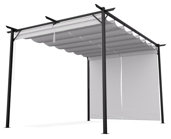 Blumfeldt Pantheon Robust, pergola, 3 x 4 m, s bočnim roletama, čelik otporan na vremenske uvjete premazan prahom