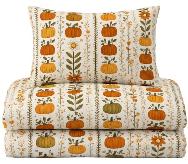 Flanel posteljina PUMPKIN LINES boja Dimenzije posteljine: 70 x 90 cm | 140 x 200 cm