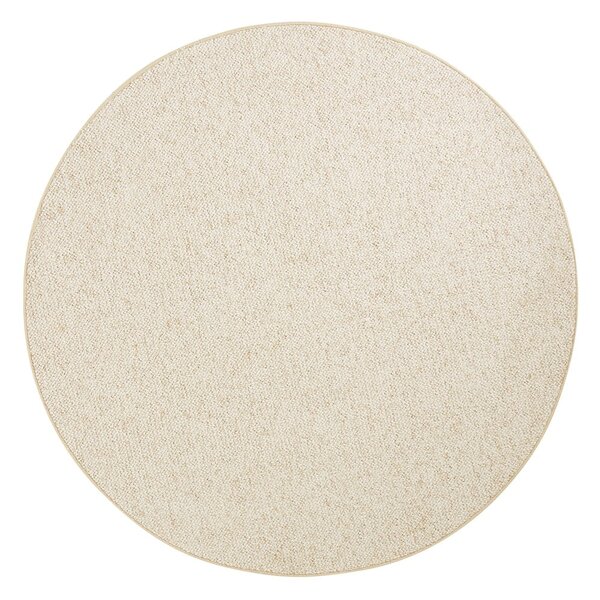 Krem okrugli tepih ø 133 cm Wolly – BT Carpet
