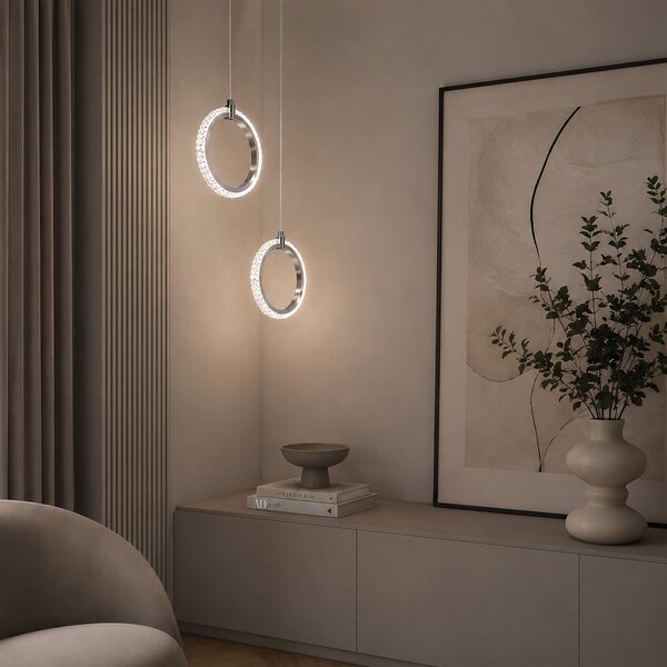 LED viseća stropna svjetiljka LHJ126-W Krom