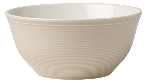 Bijelo-bež porculanska zdjela Like by Villeroy & Boch Group, 0,75 l