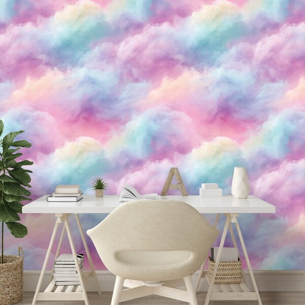 Tapeta pastelni duge oblaci