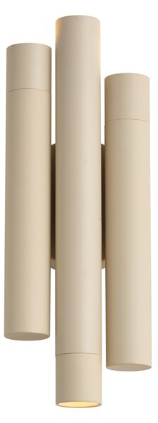 Retro wandlamp beige 3-lichts - Pipes