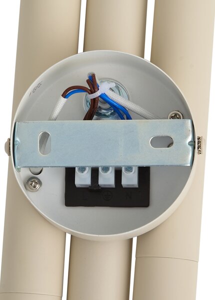 Retro wandlamp beige 3-lichts - Pipes