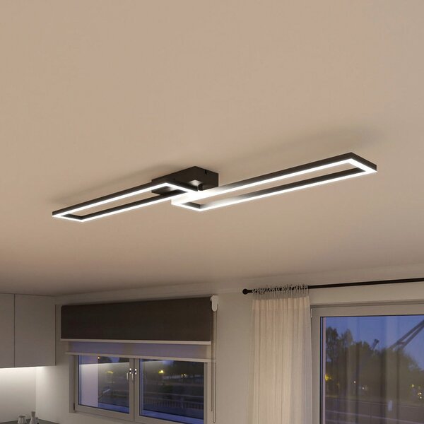 Tint Müller Licht zatamnjena LED stropna svjetiljka Ciso, RGB, CCT, crna, prigušiva, Crno, Dnevni boravak/blagovaonica, Metal