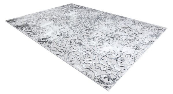 Tepih MEFE moderna 8724 Ornament berba gumiran - Strukturne, dvije razine flora Siva